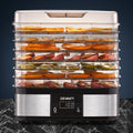 7-Tray Food Dehydrator with Temperature Control - Silver