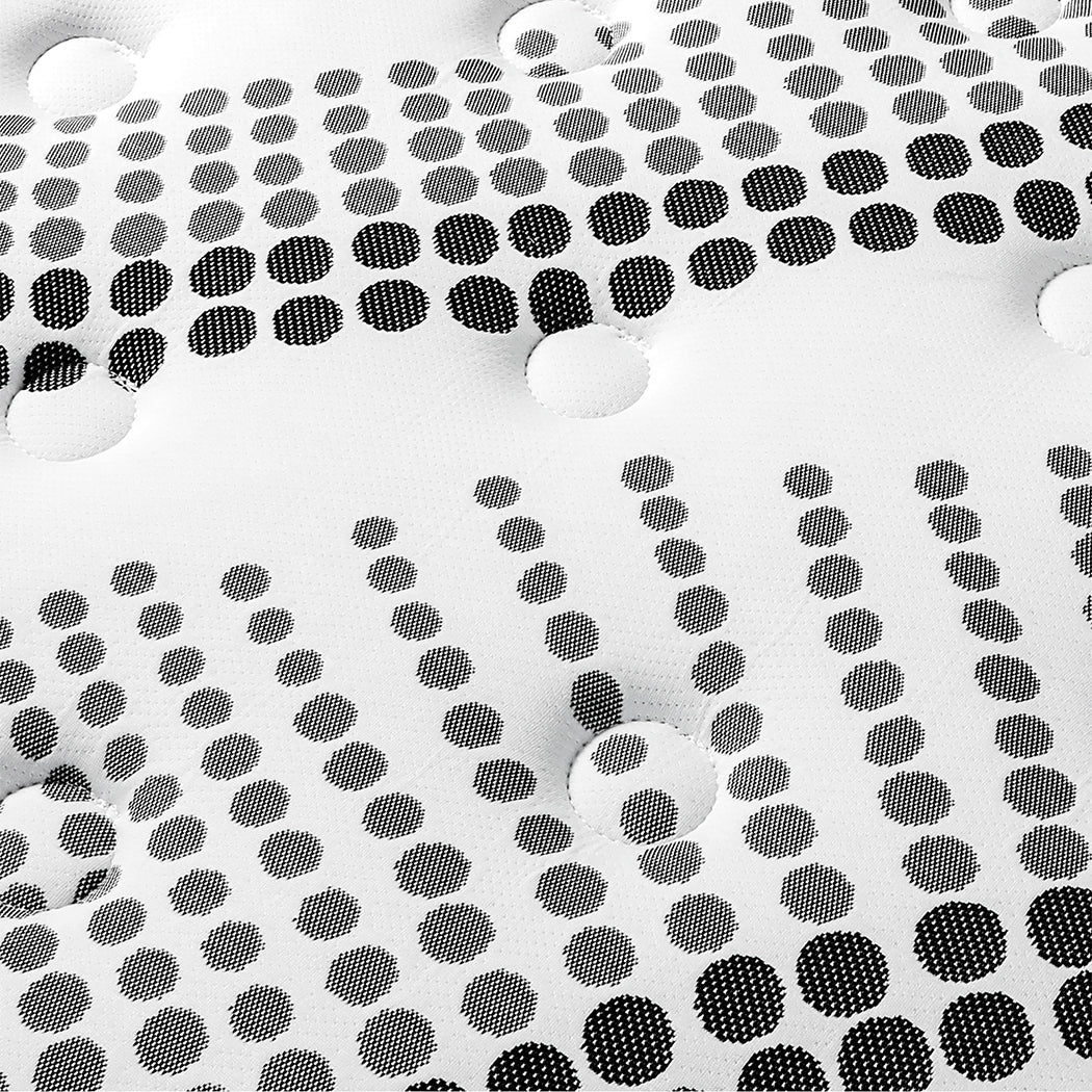 7 Zone Medium Firm King Pocket Spring Mattress - White and Black - Rivercity House & Home Co. (ABN 18 642 972 209) - Affordable Modern Furniture Australia