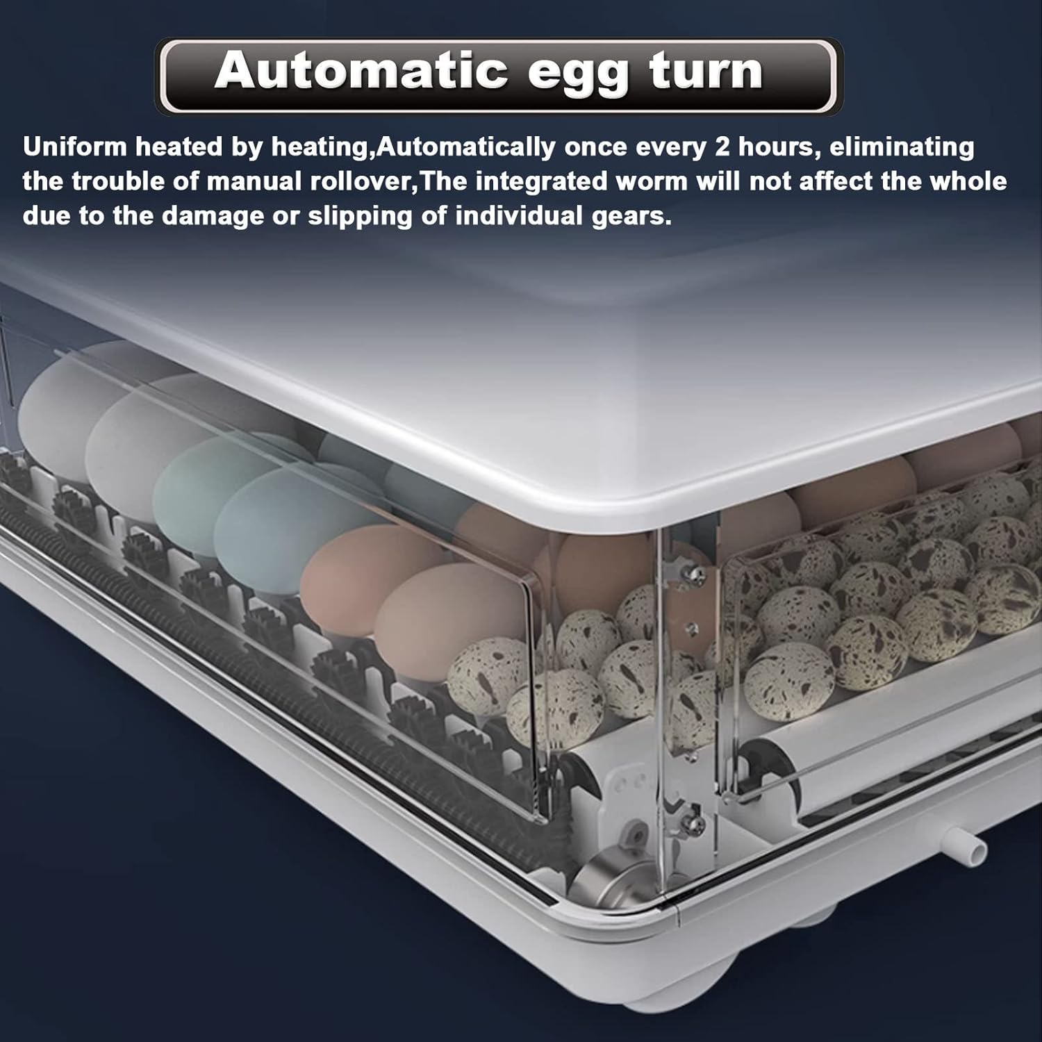 70 Egg Incubator with Automatic Turning, LED Display, Humidity & Temperature Control, Auto Water System & Built - in Egg Candler - Black - Appliances > Aroma Diffusers & Humidifiers > Humidifiers - Rivercity House & Home Co. (ABN 18 642 972 209) - Affordable Modern Furniture Australia