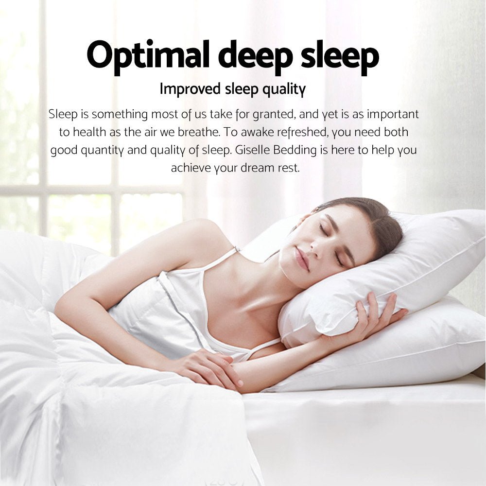 700GSM Duck Down Feather Quilt Duvet Double Winter Blanket - White - Home & Garden > Bedding > Quilts & Duvets - Rivercity House & Home Co. (ABN 18 642 972 209) - Affordable Modern Furniture Australia