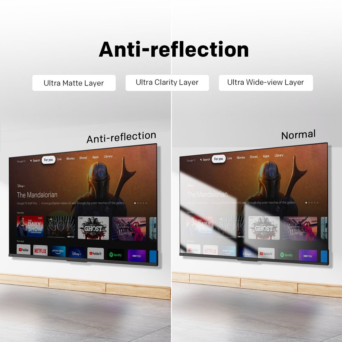 75-inch QD-Mini LED 4K Smart TV with Google TV, 120Hz, Dolby Vision & Atmos, Matte Anti-Glare Display, 30W Speakers, HDMI 2.1 - Appliances > TV > TVs & Accessories - Rivercity House & Home Co. (ABN 18 642 972 209) - Affordable Modern Furniture Australia
