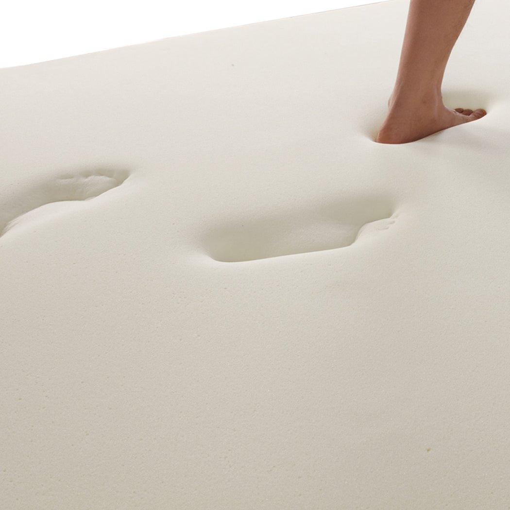 7cm King Memory Foam Mattress Topper with Protector - White - Rivercity House & Home Co. (ABN 18 642 972 209) - Affordable Modern Furniture Australia