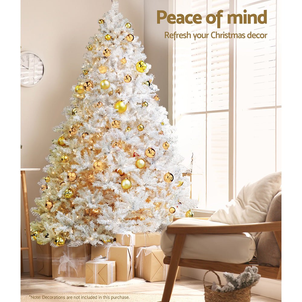 7FT / 2.1M Christmas Tree - 1000 Tips - Traditional Full Design - White - Rivercity House & Home Co. (ABN 18 642 972 209) - Affordable Modern Furniture Australia