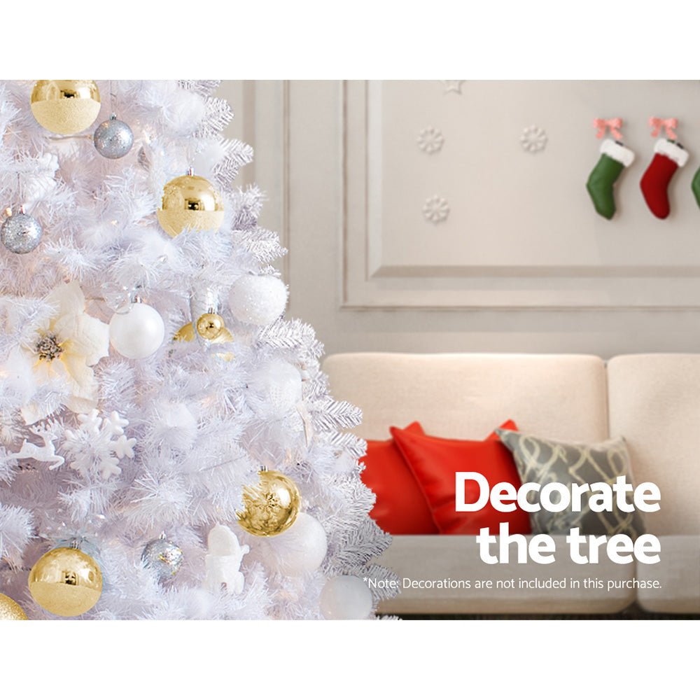7FT / 2.1M Christmas Tree - 1000 Tips - Traditional Full Design - White - Rivercity House & Home Co. (ABN 18 642 972 209) - Affordable Modern Furniture Australia