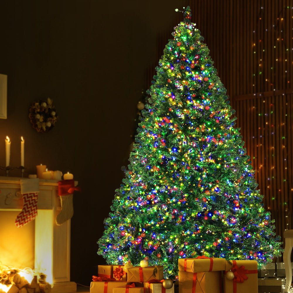7FT / 2.1M Christmas Tree - 1221 Tips - Pre-lit 2800 Multi-Colour LED Lights - 8 Light Modes - Green - Rivercity House & Home Co. (ABN 18 642 972 209) - Affordable Modern Furniture Australia