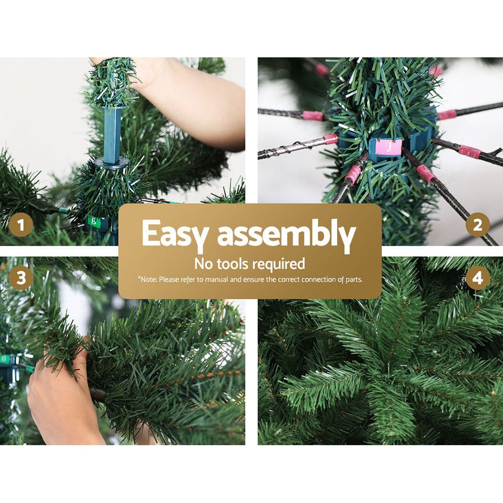 7FT / 2.1M Christmas Tree - 1250 Tips - Traditional Full Design - Green - Occasions - Rivercity House & Home Co. (ABN 18 642 972 209) - Affordable Modern Furniture Australia