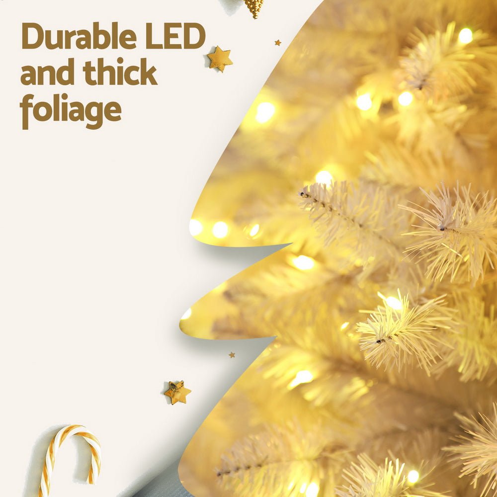 7FT / 2.1M Christmas Tree - 1310 Tips - Pre-lit 450 RGB LED Lights - Multi-Colour Combinations & Remote Control - White - Occasions > Christmas > Christmas Trees - Rivercity House & Home Co. (ABN 18 642 972 209) - Affordable Modern Furniture Australia