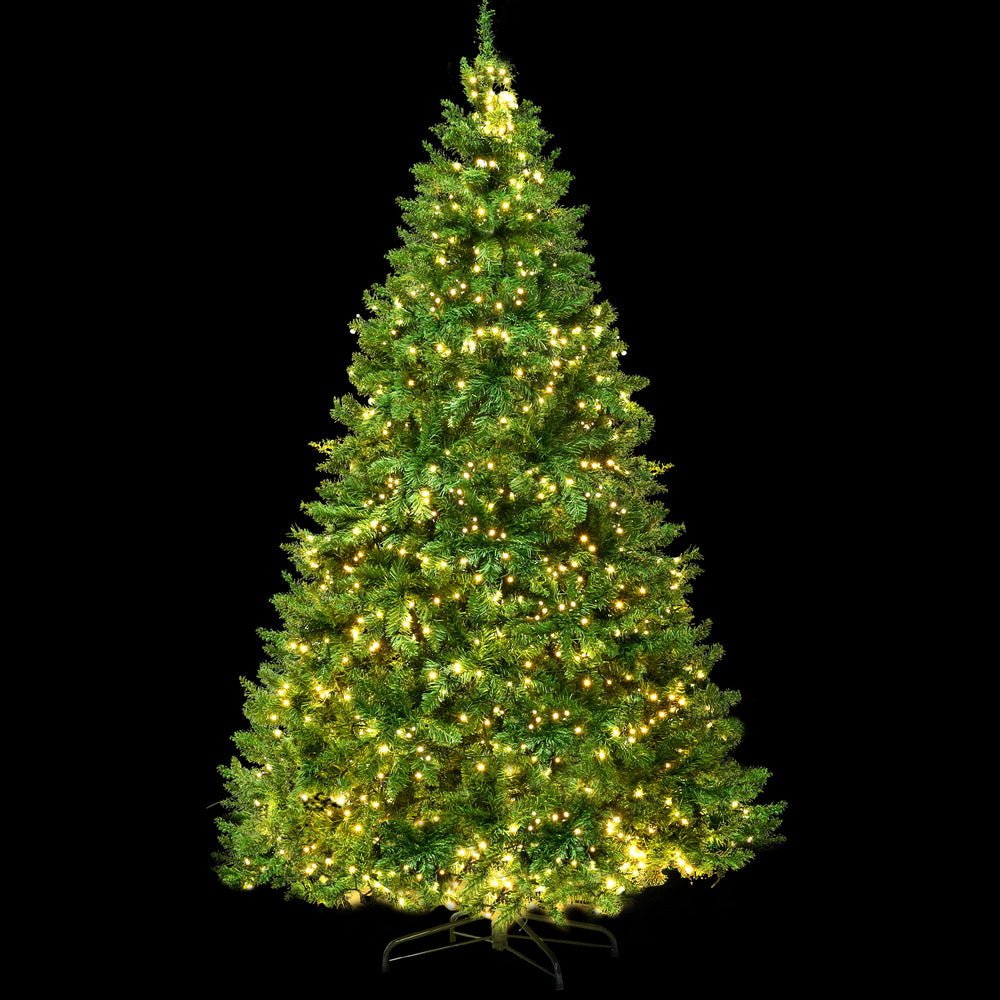 7FT / 2.1M Fir Christmas Tree - 1000 Tips - Pre-lit 1134 Multi-Colour LED Lights - 8 Light Modes - Green - Occasions > Christmas > Christmas Trees - Rivercity House & Home Co. (ABN 18 642 972 209) - Affordable Modern Furniture Australia