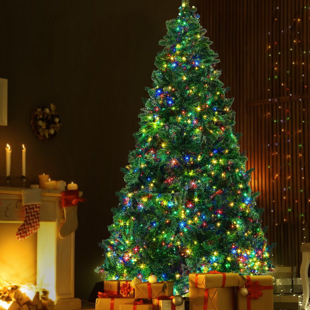 7FT / 2.1M Fir Christmas Tree - 1000 Tips - Pre-lit 1134 Multi-Colour LED Lights - 8 Light Modes - Green - Occasions > Christmas > Christmas Trees - Rivercity House & Home Co. (ABN 18 642 972 209) - Affordable Modern Furniture Australia