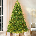 7FT / 2.1M Fir Christmas Tree - 1000 Tips - Pre-lit 1134 Warm White LED Lights - Green