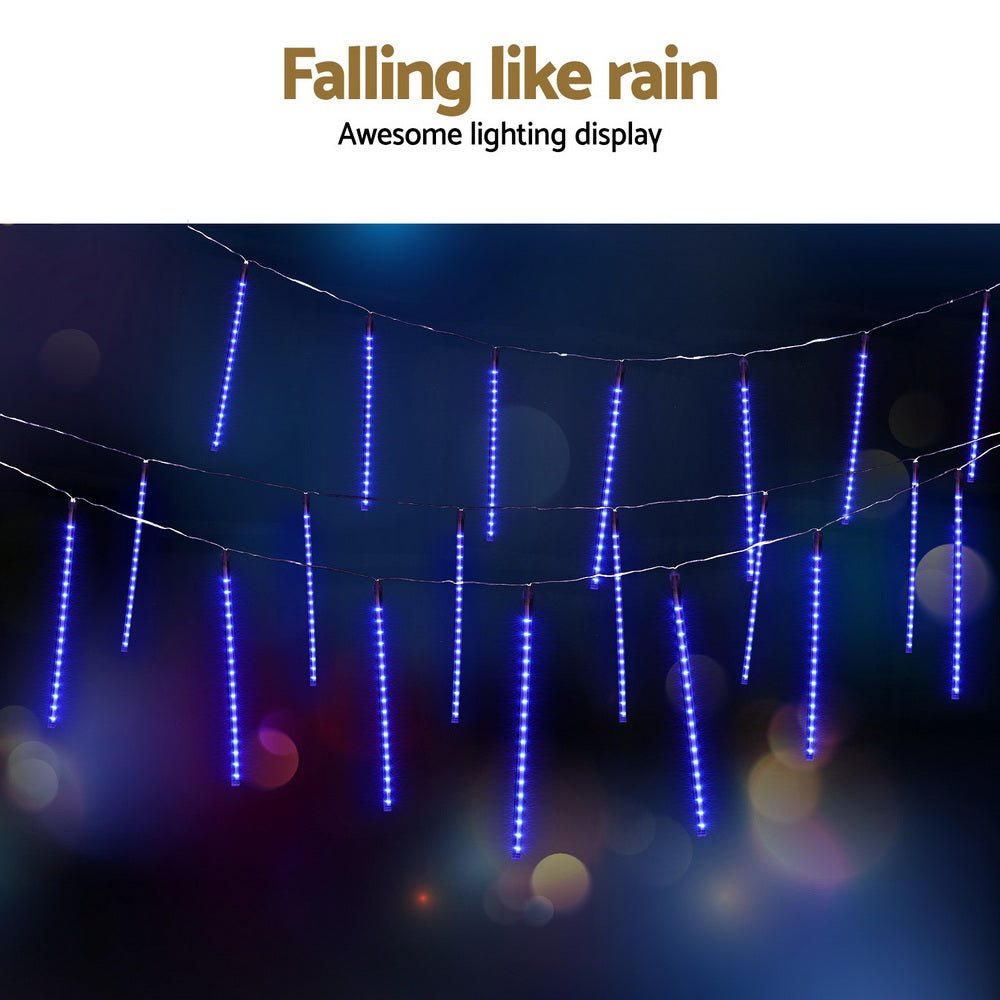 7M Christmas Lights Shower Light 288 LED Icicle Falling Metor - Occasions > Christmas > Outdoor Decorations & Lights - Rivercity House & Home Co. (ABN 18 642 972 209) - Affordable Modern Furniture Australia