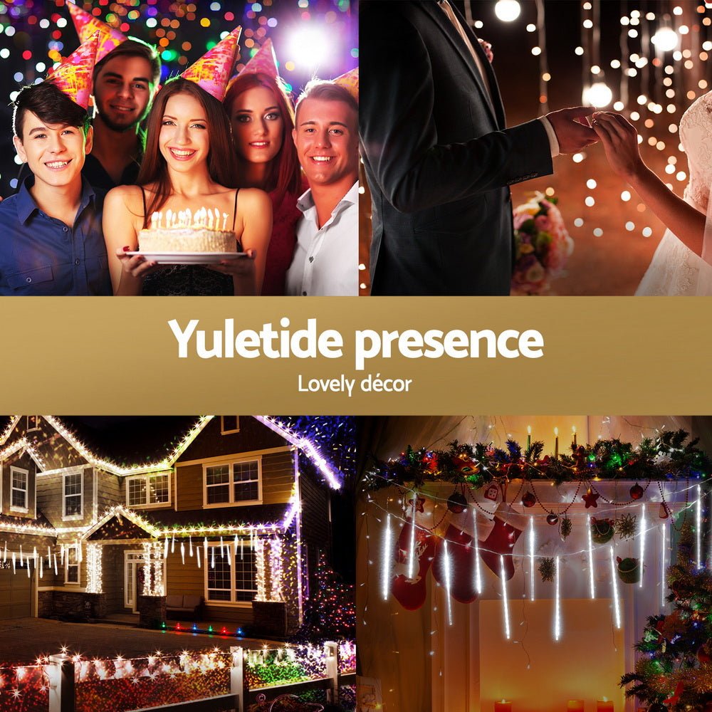 7M Christmas Lights Shower Light 288 LED Icicle Falling Metor - Occasions > Christmas > Outdoor Decorations & Lights - Rivercity House & Home Co. (ABN 18 642 972 209) - Affordable Modern Furniture Australia
