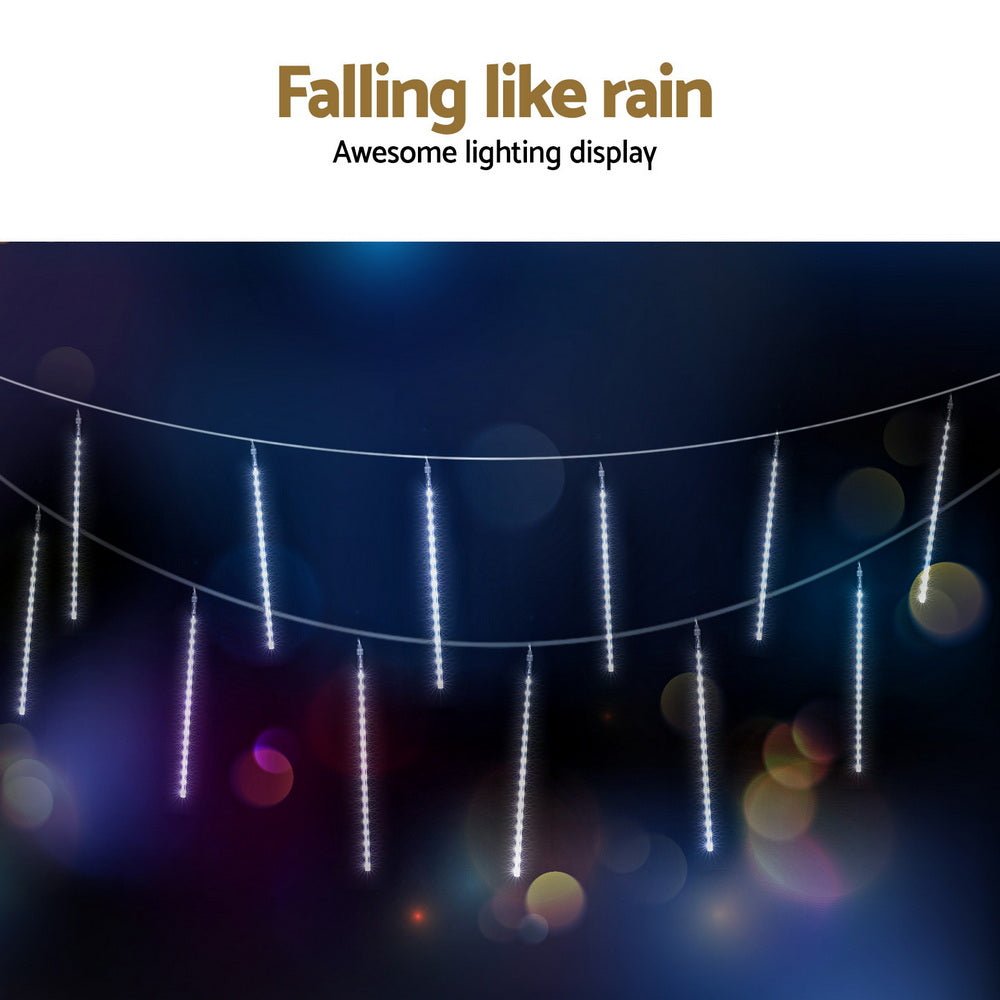 7M Christmas Lights Shower Light 288 LED Icicle Falling Metor - Occasions > Christmas > Outdoor Decorations & Lights - Rivercity House & Home Co. (ABN 18 642 972 209) - Affordable Modern Furniture Australia