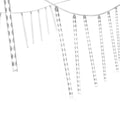 7M Christmas Icicle Shower Lights 288 LED Falling Meteor - White
