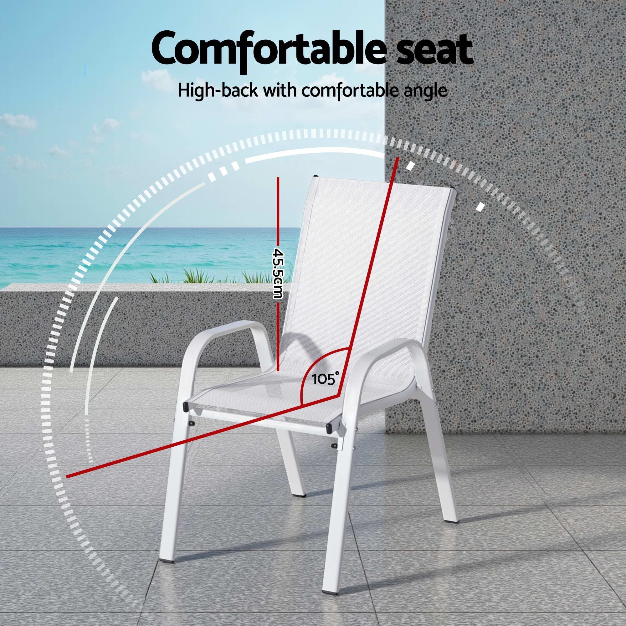7PCS Outdoor Dining Set Table and Chairs Patio Garden Furniture Steel - Furniture > Outdoor > Outdoor Dining Sets - Rivercity House & Home Co. (ABN 18 642 972 209) - Affordable Modern Furniture Australia