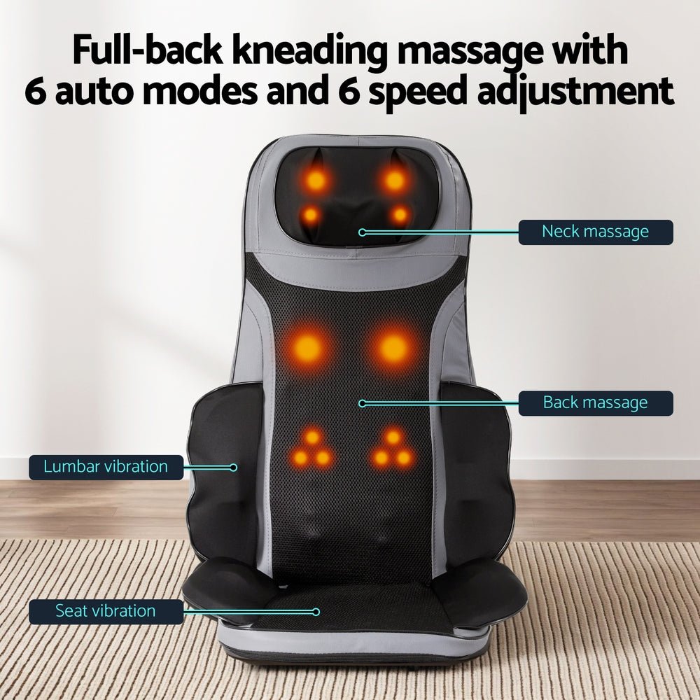8 - nodes Full Back Massage Cushion Heating Massage Seats - Health & Beauty > Massage & Relaxation > Massagers - Rivercity House & Home Co. (ABN 18 642 972 209) - Affordable Modern Furniture Australia