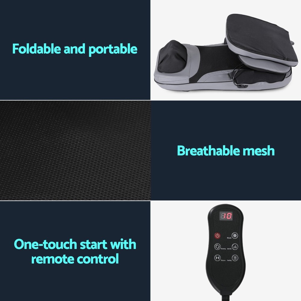 8 - nodes Full Back Massage Cushion Heating Massage Seats - Health & Beauty > Massage & Relaxation > Massagers - Rivercity House & Home Co. (ABN 18 642 972 209) - Affordable Modern Furniture Australia