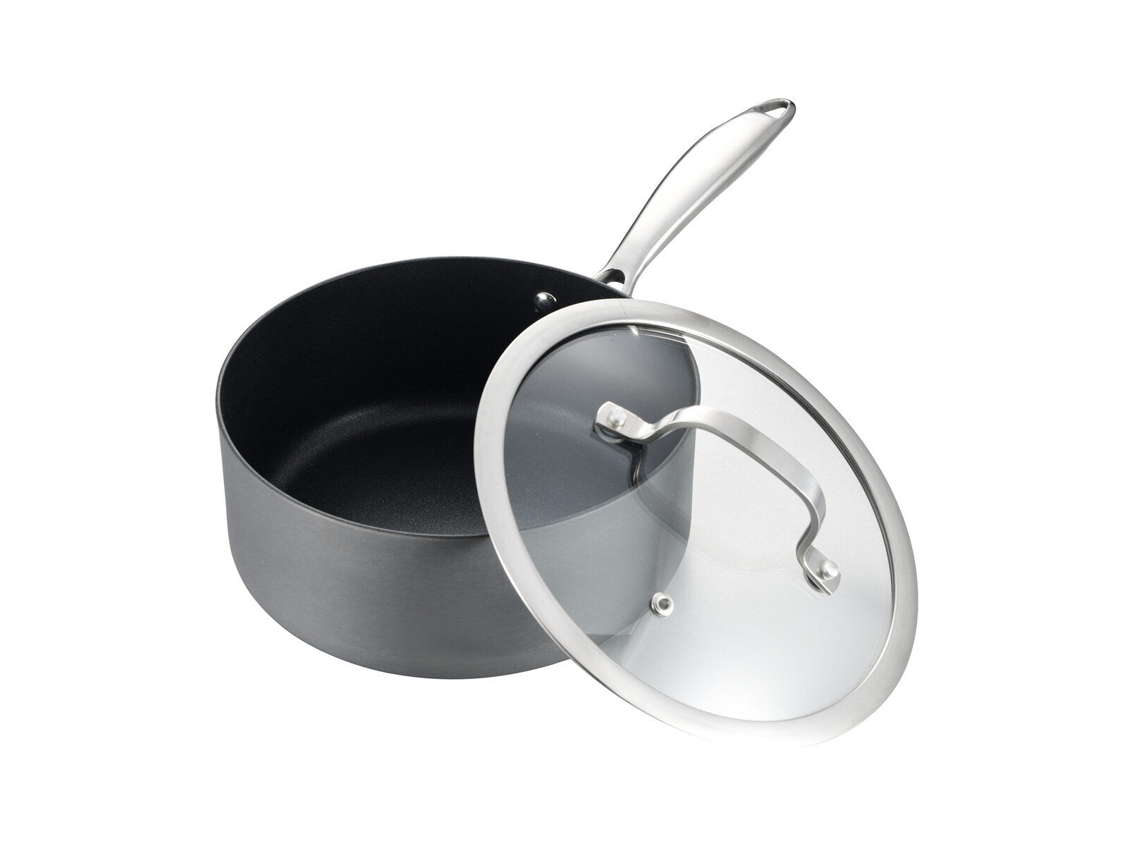 8 - Piece Cookware Set with Non - stick Coating and Glass Lids - Home & Garden > Kitchenware > Skillets & Frying Pans - Rivercity House & Home Co. (ABN 18 642 972 209) - Affordable Modern Furniture Australia