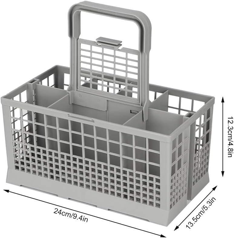 8 Slot Universal Dishwasher Cutlery Basket with Handle and Lid which Fits Most Brands (240mm X 135mm X 122mm) - Appliances > Kitchen Appliances > Dishwashers - Rivercity House & Home Co. (ABN 18 642 972 209) - Affordable Modern Furniture Australia