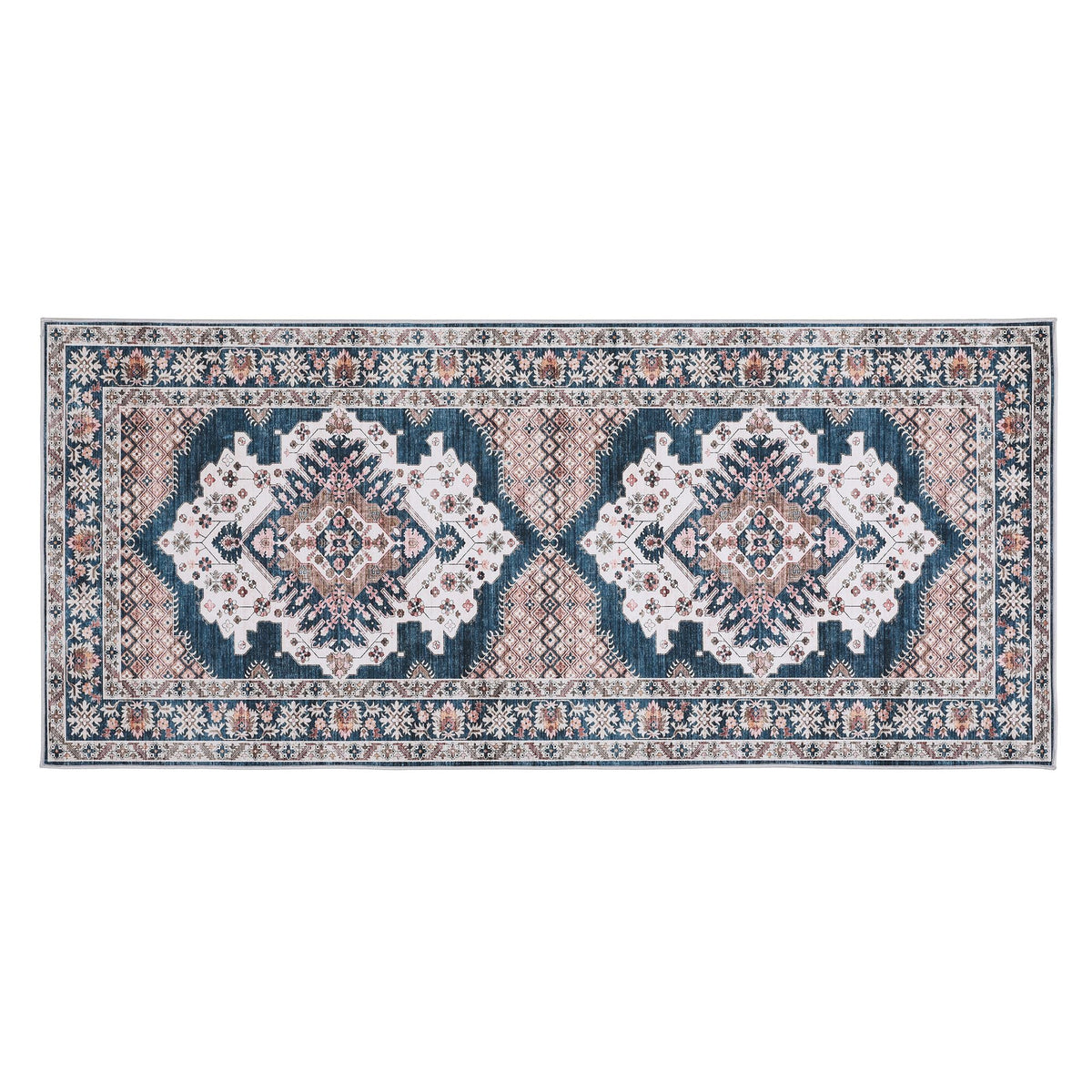 80 x 180 cm Ultra-Thin Washable Runner Area Rug Bohemian Medallion Carpet - Home & Garden > Rugs > Round Rugs - Rivercity House & Home Co. (ABN 18 642 972 209) - Affordable Modern Furniture Australia