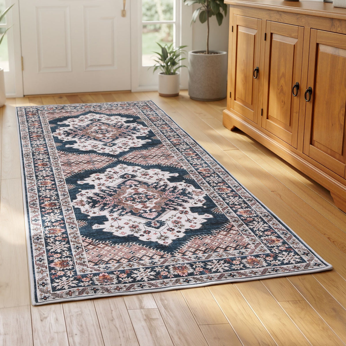 80 x 180 cm Ultra-Thin Washable Runner Area Rug Bohemian Medallion Carpet - Home & Garden > Rugs > Round Rugs - Rivercity House & Home Co. (ABN 18 642 972 209) - Affordable Modern Furniture Australia