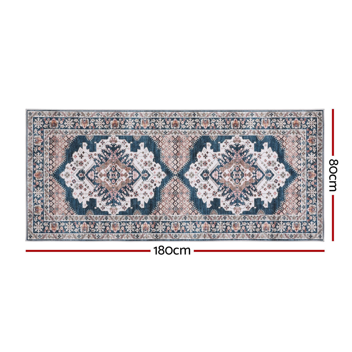 80 x 180 cm Ultra-Thin Washable Runner Area Rug Bohemian Medallion Carpet - Home & Garden > Rugs > Round Rugs - Rivercity House & Home Co. (ABN 18 642 972 209) - Affordable Modern Furniture Australia