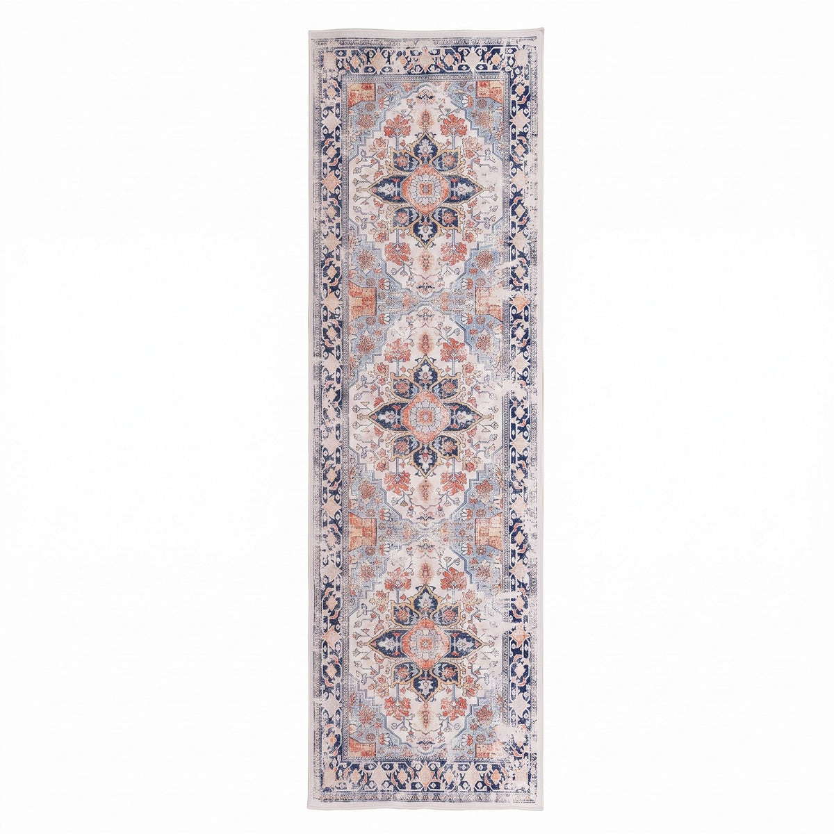 80 x 300 cm Runner Rug for Living Room, Kitchen, Entryway & Bedroom – Crease-Free, Foldable, Water-Repellent, Non-Shedding, Non-Slip, 100% Polyester - Home & Garden > Rugs > Round Rugs - Rivercity House & Home Co. (ABN 18 642 972 209) - Affordable Modern Furniture Australia