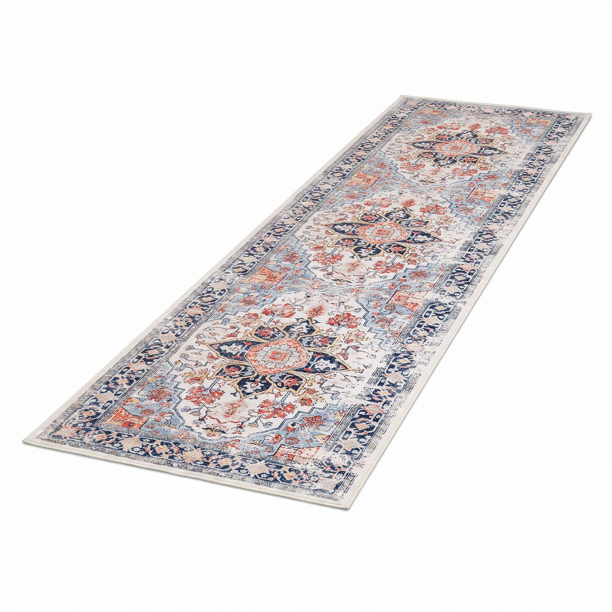 80 x 300 cm Runner Rug for Living Room, Kitchen, Entryway & Bedroom – Crease-Free, Foldable, Water-Repellent, Non-Shedding, Non-Slip, 100% Polyester - Home & Garden > Rugs > Round Rugs - Rivercity House & Home Co. (ABN 18 642 972 209) - Affordable Modern Furniture Australia