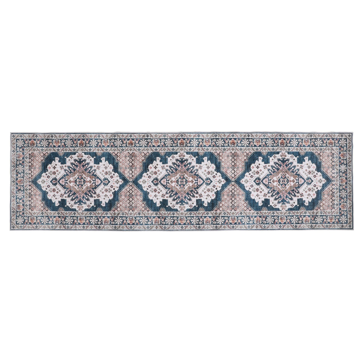 80 x 300 cm Ultra-Thin Washable Runner Area Rug Bohemian Medallion Carpet - Home & Garden > Rugs > Round Rugs - Rivercity House & Home Co. (ABN 18 642 972 209) - Affordable Modern Furniture Australia