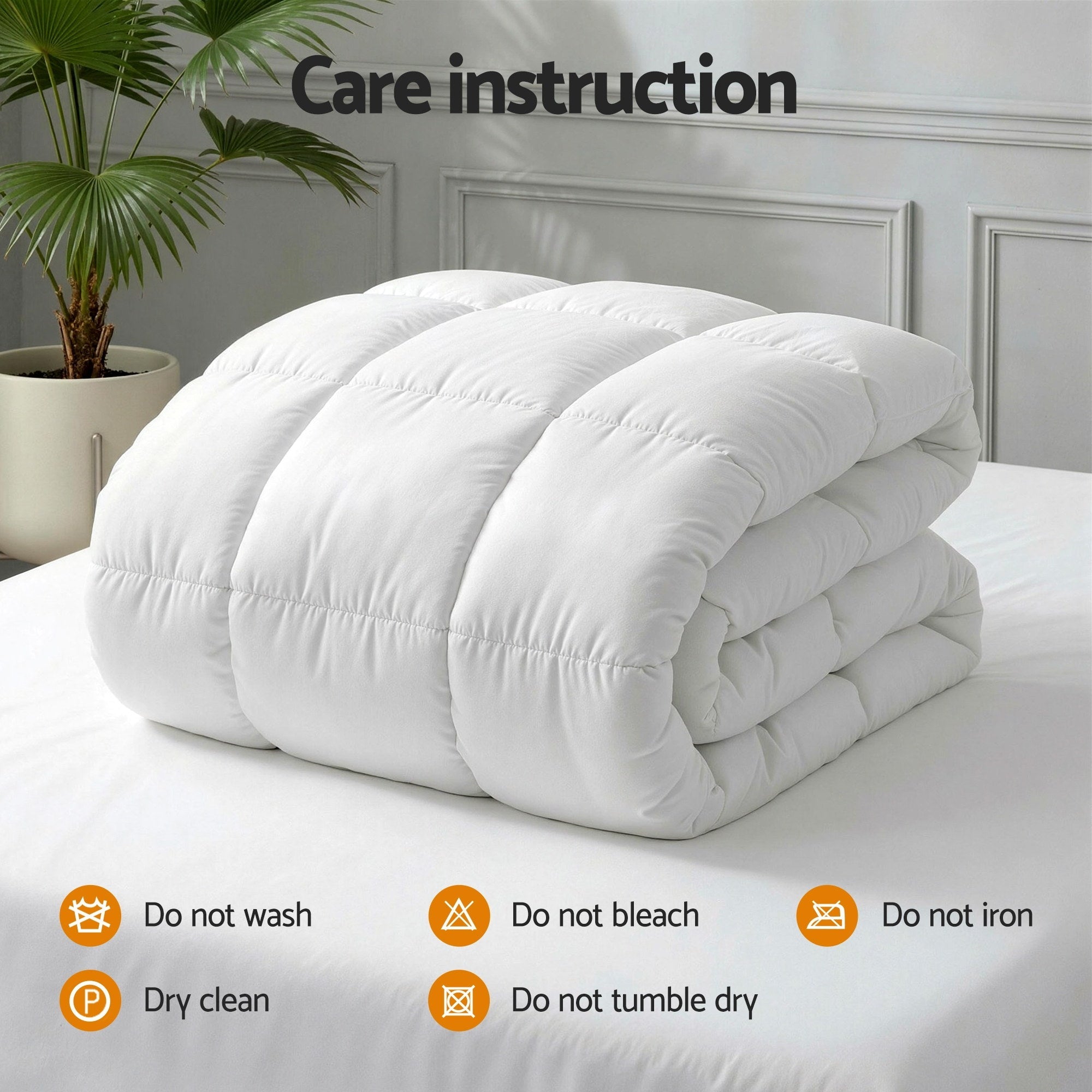800GSM Extra Thick King Wool Quilt with Baffle Box Construction - White - Home & Garden > Bedding > Quilts & Duvets - Rivercity House & Home Co. (ABN 18 642 972 209) - Affordable Modern Furniture Australia