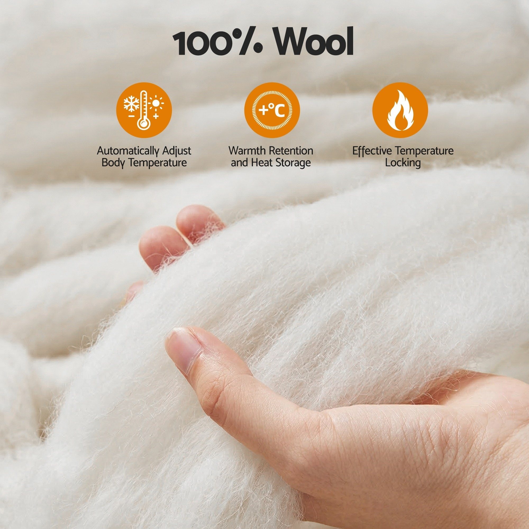800GSM Extra Thick Queen Wool Quilt with Baffle Box Construction - White - Home & Garden > Bedding > Quilts & Duvets - Rivercity House & Home Co. (ABN 18 642 972 209) - Affordable Modern Furniture Australia