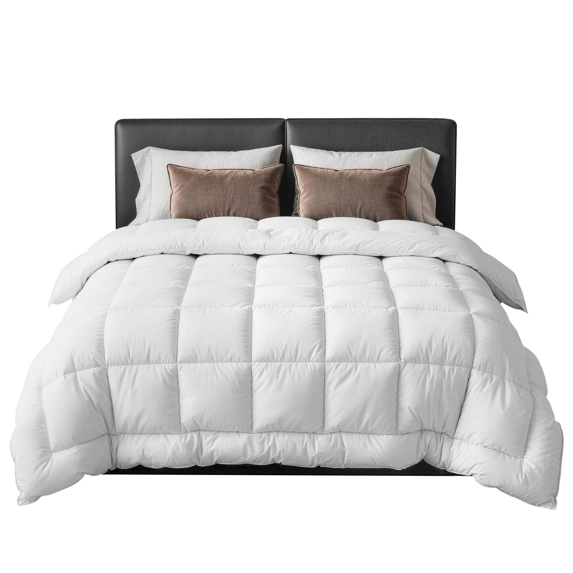 800GSM Extra Thick Super King Wool Quilt with Baffle Box Construction - White - Home & Garden > Bedding > Quilts & Duvets - Rivercity House & Home Co. (ABN 18 642 972 209) - Affordable Modern Furniture Australia