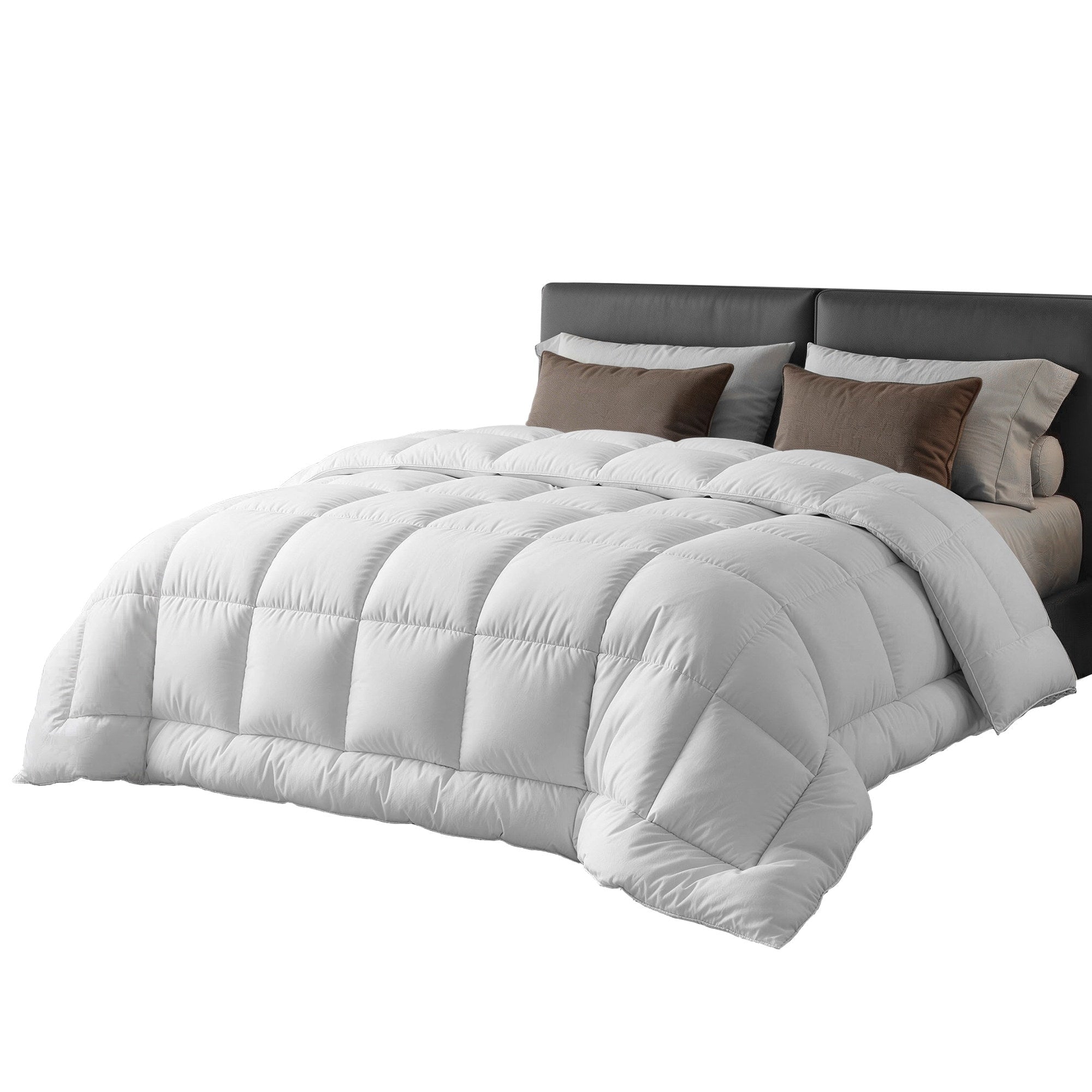 800GSM Extra Thick Super King Wool Quilt with Baffle Box Construction - White - Home & Garden > Bedding > Quilts & Duvets - Rivercity House & Home Co. (ABN 18 642 972 209) - Affordable Modern Furniture Australia