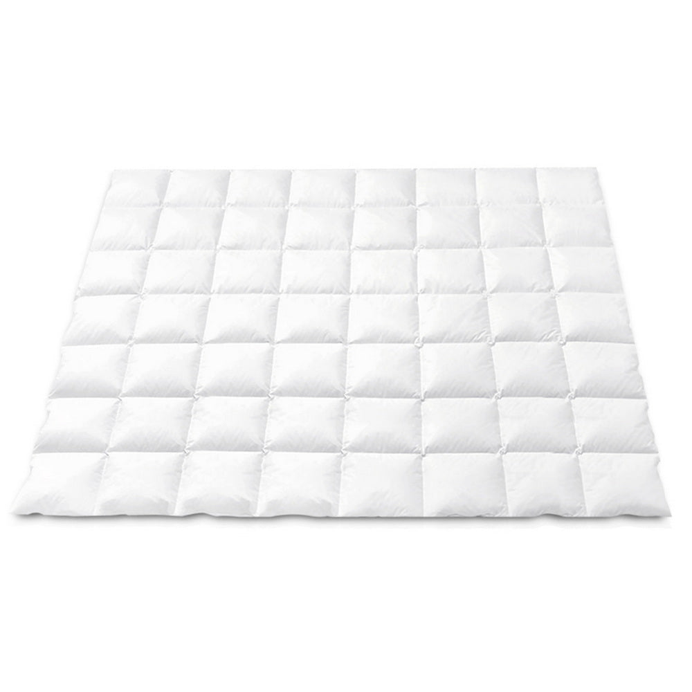 800GSM Goose Down Feather Quilt Double Winter Duvet - White - Home & Garden > Bedding > Quilts & Duvets - Rivercity House & Home Co. (ABN 18 642 972 209) - Affordable Modern Furniture Australia
