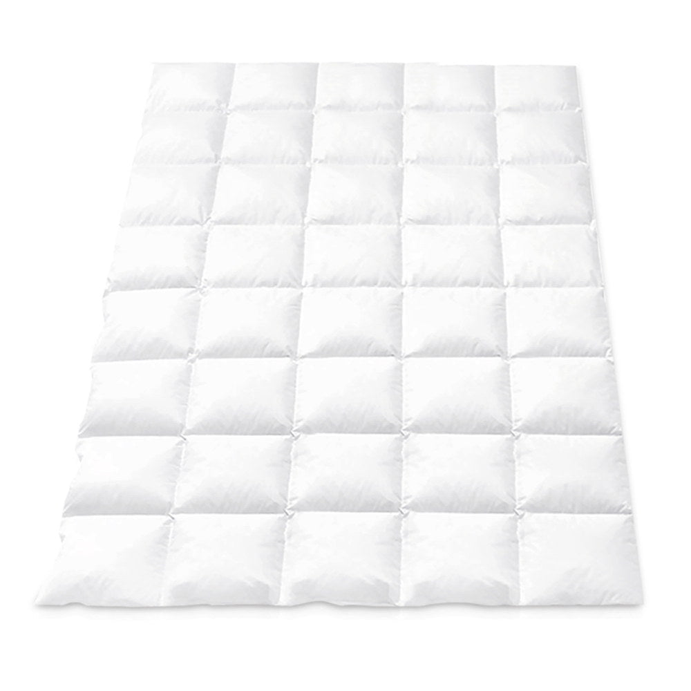 800GSM Goose Down Feather Quilt Single - White - Home & Garden > Bedding > Quilts & Duvets - Rivercity House & Home Co. (ABN 18 642 972 209) - Affordable Modern Furniture Australia