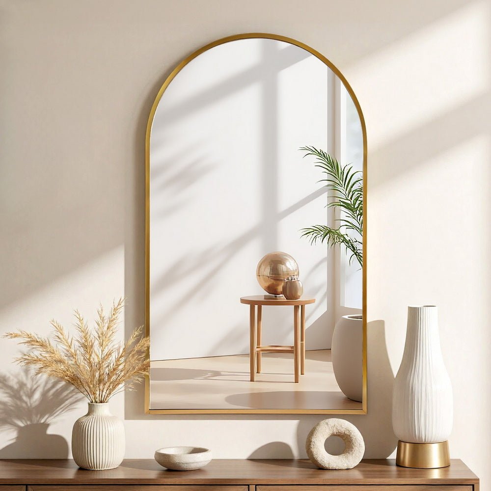 86x50cm Arched Wall Mirror Vanity Makeup Home Decor - Home & Garden > Decor > Mirrors - Rivercity House & Home Co. (ABN 18 642 972 209) - Affordable Modern Furniture Australia