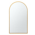 86x50cm Arched Wall Vanity Mirror - Gold