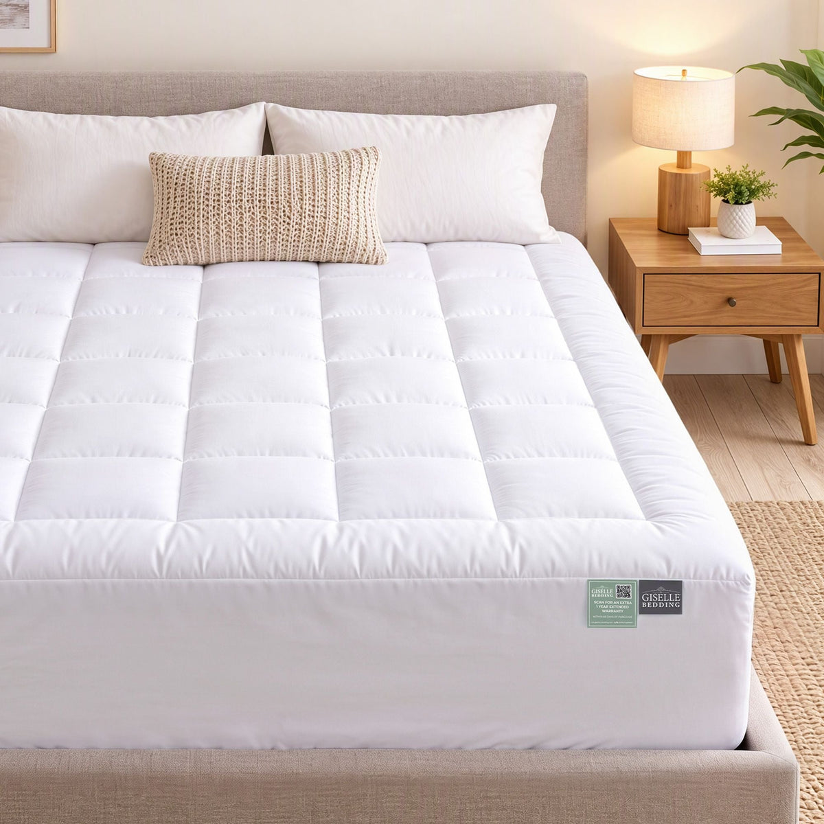 8cm Queen Memory Foam Mattress Topper Pillow Top with Gel Foam - Furniture > Mattresses > Mattress Toppers - Rivercity House & Home Co. (ABN 18 642 972 209) - Affordable Modern Furniture Australia