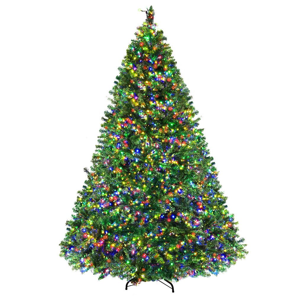 8FT / 2.4M Christmas Tree - 1436 Tips - Pre-lit 3190 Multi-Colour LED Lights - 8 Light Modes - Green - Occasions - Rivercity House & Home Co. (ABN 18 642 972 209) - Affordable Modern Furniture Australia