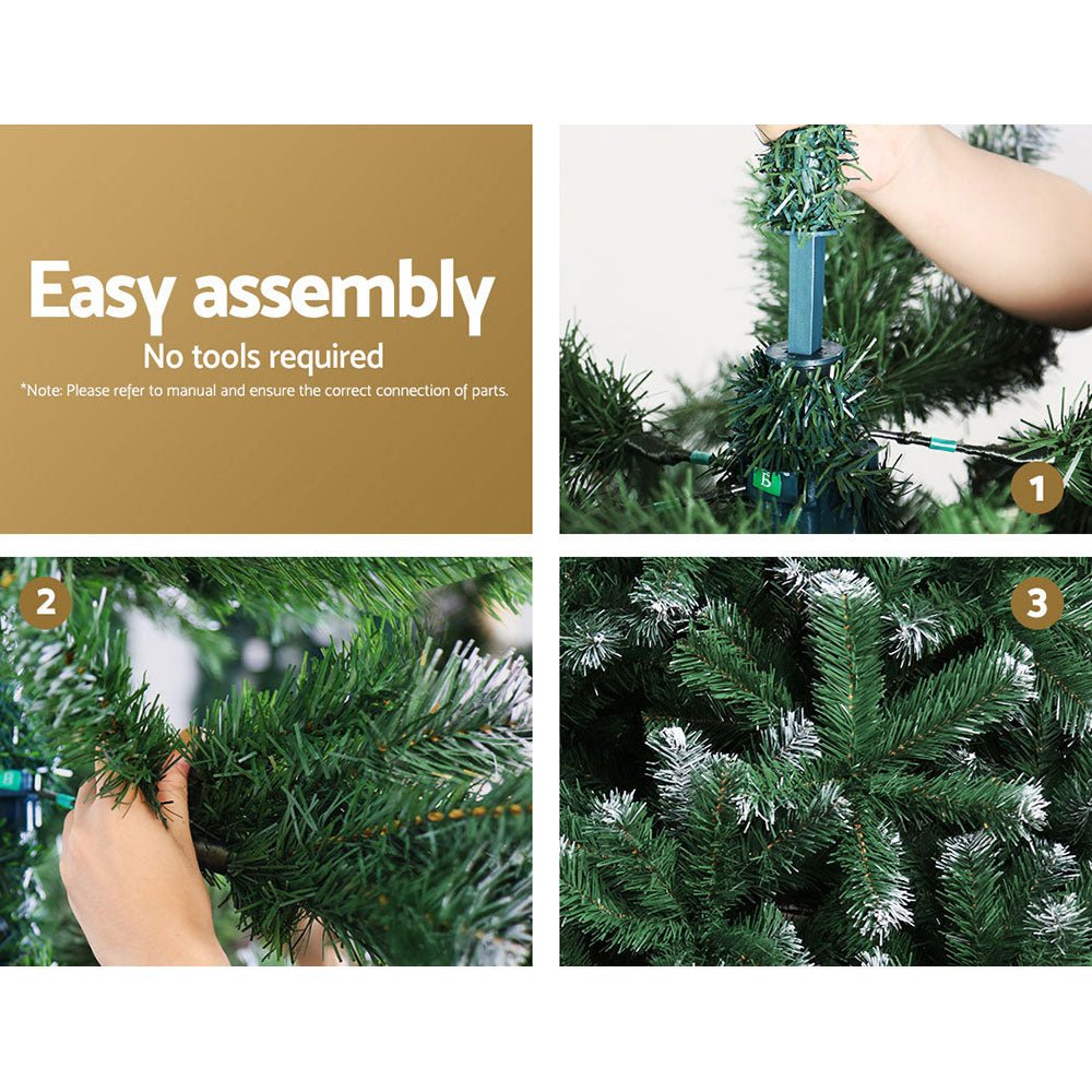 8FT Christmas Tree | Tips: 1400 | Snow Effect - Occasions - Rivercity House & Home Co. (ABN 18 642 972 209) - Affordable Modern Furniture Australia
