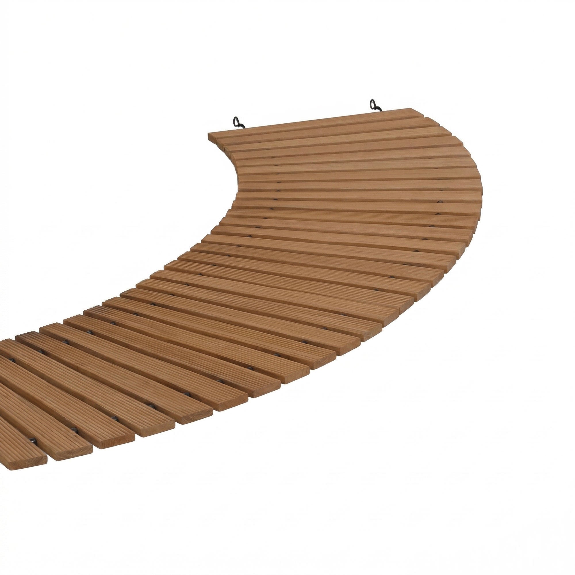 8FT Wooden Garden Pathway Roll - Out Curved Walkway Outdoor Backyard Brown - Home & Garden > Decor > Garden Ornaments - Rivercity House & Home Co. (ABN 18 642 972 209) - Affordable Modern Furniture Australia