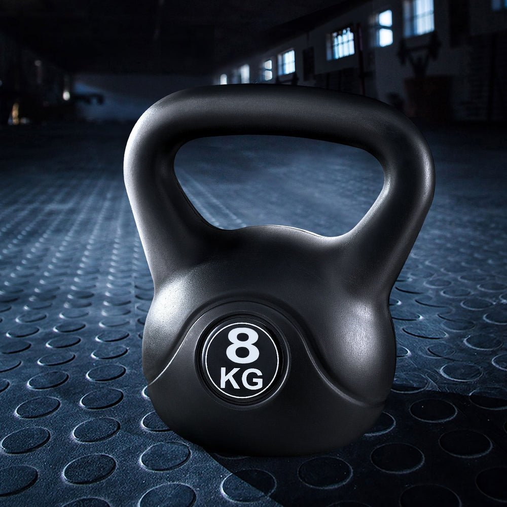 8kg Kettlebell for Weight Lifting and Gym Workouts - Black - Sports & Fitness > Exercise, Gym & Fitness > Free Weights - Rivercity House & Home Co. (ABN 18 642 972 209) - Affordable Modern Furniture Australia