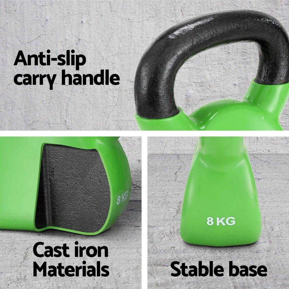 8kg Kettlebell Set Weightlifting Bench Dumbbells Kettle Bell Gym Home - Sports & Fitness > Exercise, Gym and Fitness - Rivercity House & Home Co. (ABN 18 642 972 209) - Affordable Modern Furniture Australia