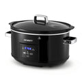 8L Electric Slow Cooker Multi Cooker with 3 Heat Settings and Keep Warm - Black
