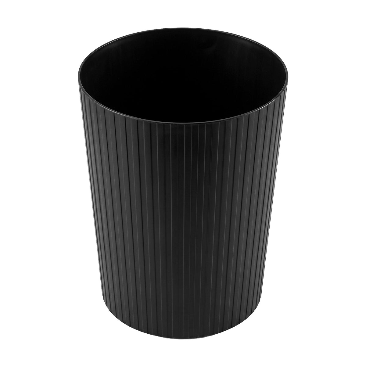 8L Open Top Rubbish Bin Waste Trash Can Storage Dustbin - Black - Home & Garden > Kitchen Bins > Automatic Bins - Rivercity House & Home Co. (ABN 18 642 972 209) - Affordable Modern Furniture Australia