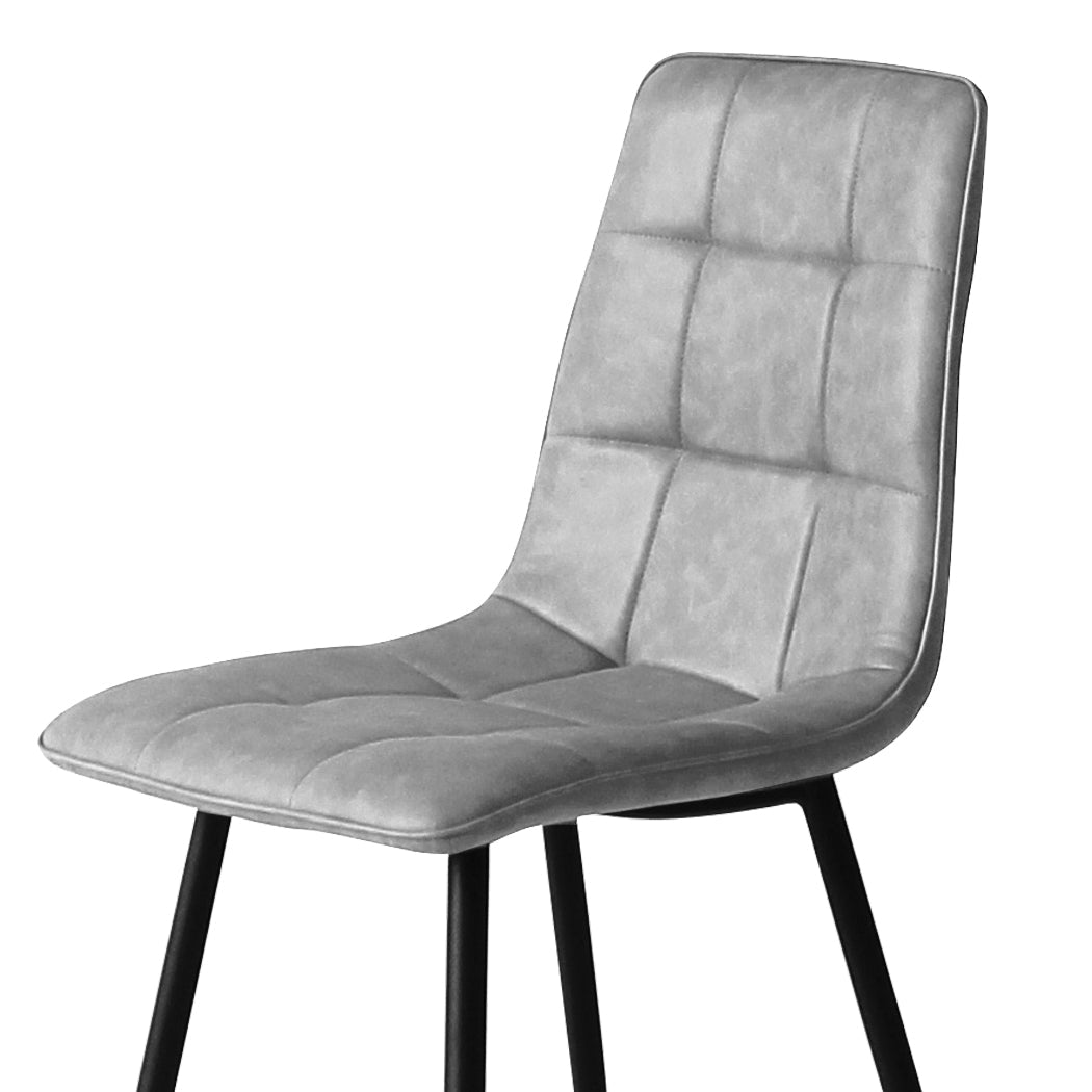 8x Grey Dining Chairs Kitchen Chairs - Grey - Rivercity House & Home Co. (ABN 18 642 972 209) - Affordable Modern Furniture Australia
