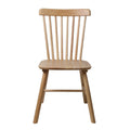 Set of 8 Windsor Dining Chairs Solid Oak Kitchen Seating - Oak
