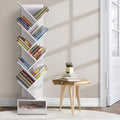 9 Tier White Tree Bookcase