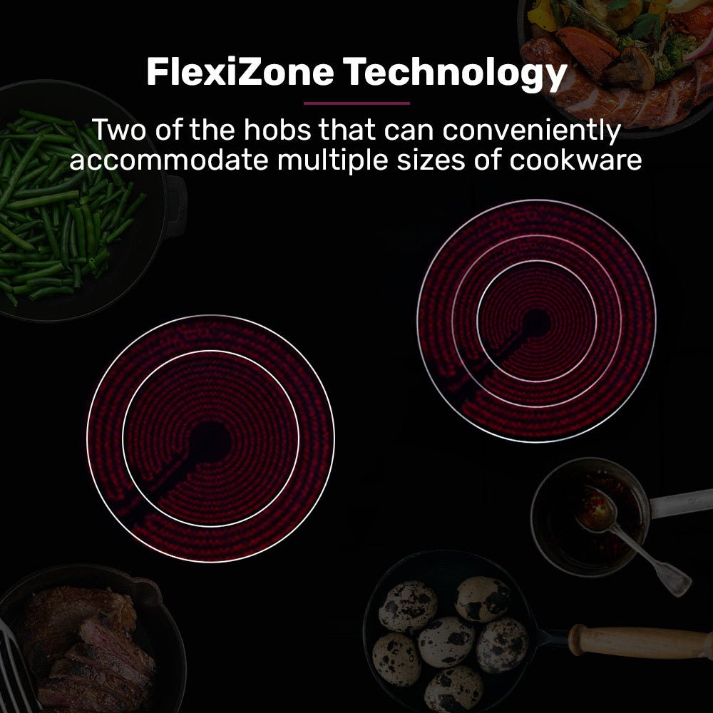 90cm 5 Zone Ceramic Cooktop, 8900W Electric, FlexiZone Adjustable Size Hobs, Touch Controls - Appliances > Kitchen Appliances > Cooktops & Stoves - Rivercity House & Home Co. (ABN 18 642 972 209) - Affordable Modern Furniture Australia