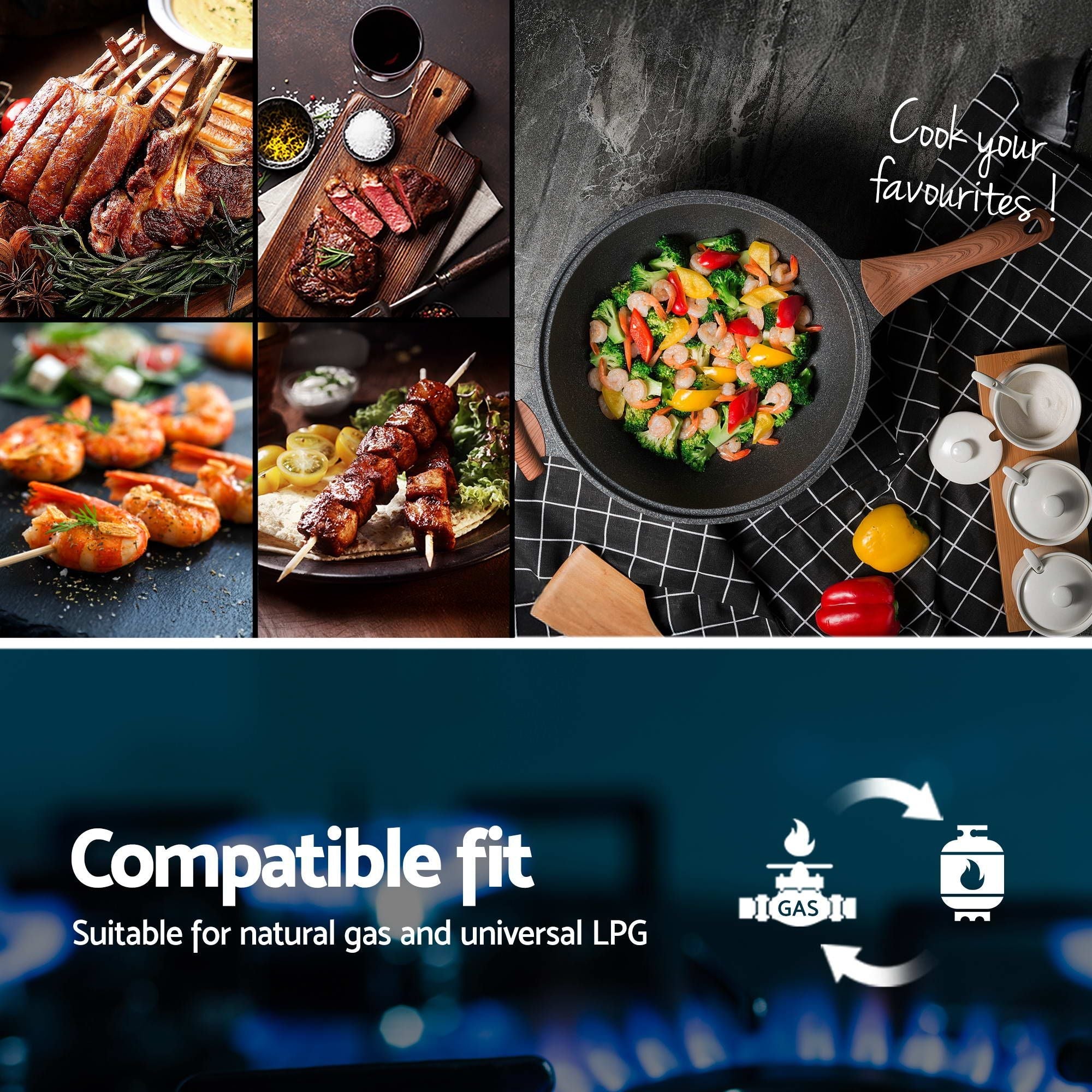 90cm Gas Cooktop 5 Burner LPG NG Tempered Glass Hob Black - Appliances > Kitchen Appliances > Cooktops & Stoves - Rivercity House & Home Co. (ABN 18 642 972 209) - Affordable Modern Furniture Australia